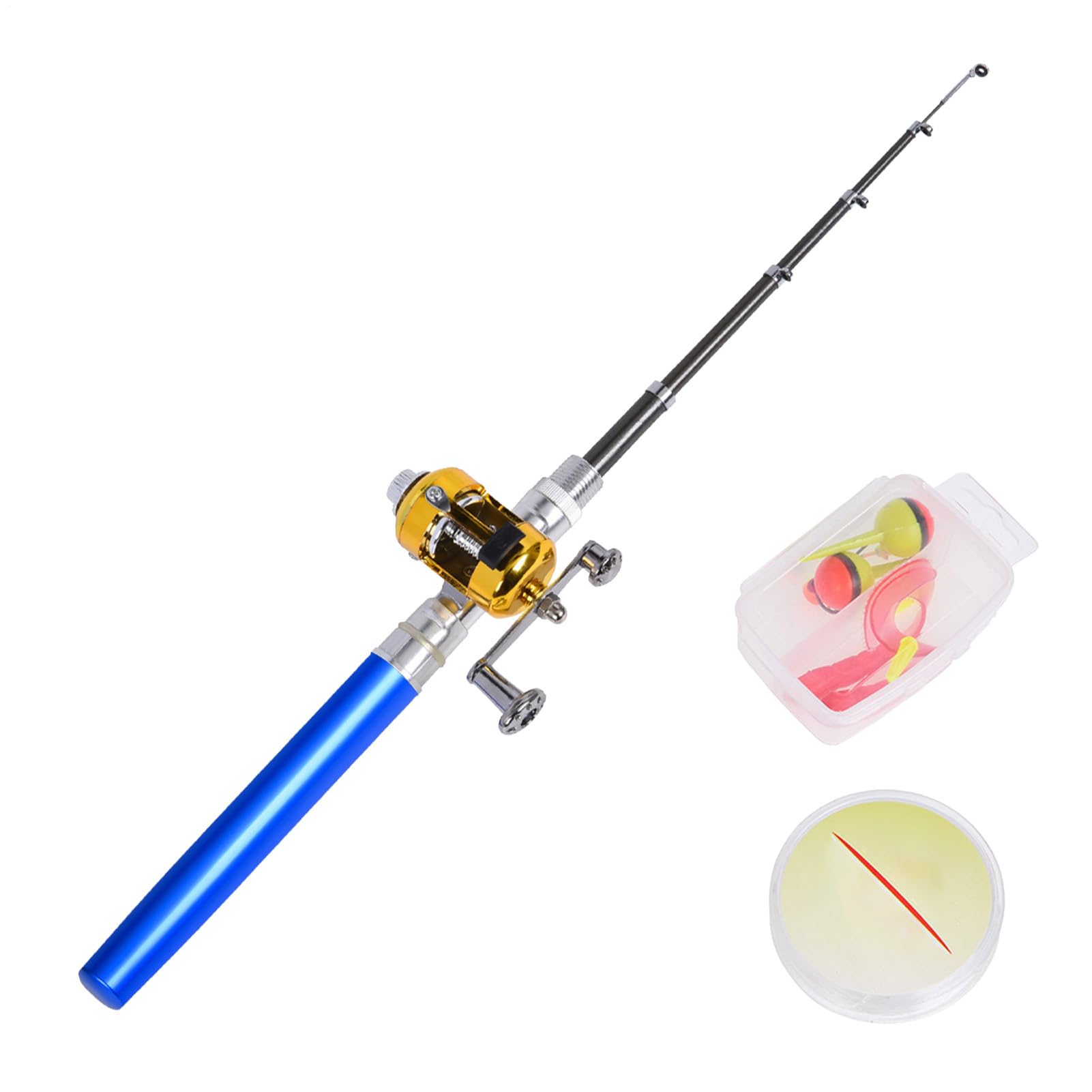 Fishing Rod | Pen Fishing Rod | Pocket Fishing Rod | Fishing Pole | Travel Fishing Rod | Pen Fishing Rods Pocket Fishing Pen Small Fishing Pole For Hikers Friends Family Birthdays