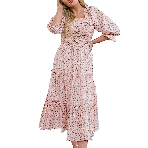 Robe robe barboteuse fleurie d'été avec poches : restez élégante même lors des jours venteux