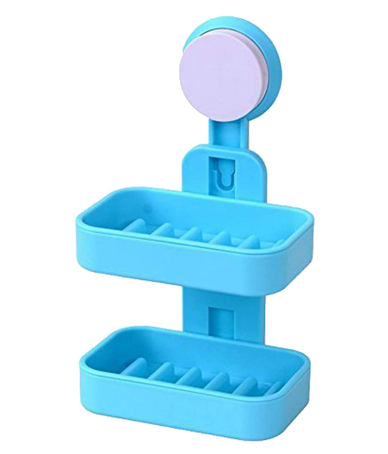 Juzr/Soap Dish Soap Holder for Shower Double Layer Suction Cup Wall Mounted NO-Drilling Self Draining Removable Waterproof Strong Suction Bar Soap Sponge Holder for Shower Bathroom Bathtub Kitchen (B09GKTY35F) Amazon Price History, Amazon Price Tracker