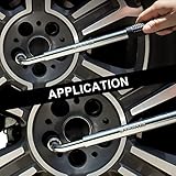 Spurtar Wheel Brace Nut Wrench, Telescoping Car Wheel Wrench 1/2 Drive with 17/19mm and 21/23mm Sockets for Car, Van, Truck, Caravan - Image 8