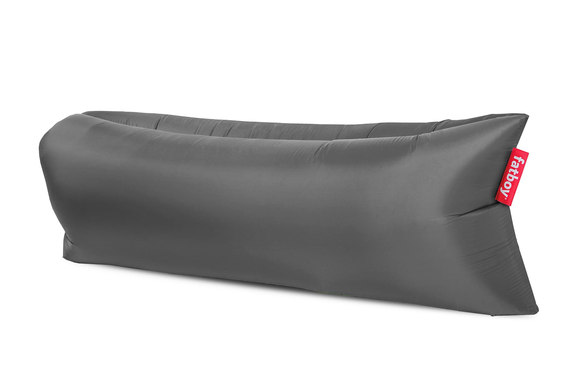 Fatboy® Lamzac 3.0 Canapé/Pouf/Sofa Gonflable | Gris Acier | Hamac rempli d'air | pour l'extérieur (Plage, Jardin ou Piscine) | 200 x 90 x 50 cm