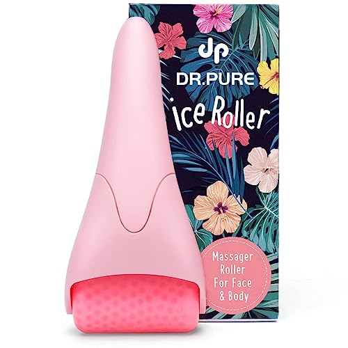 Dr. Pure Ice Roller For Face Massage To Reduce Puffiness Tighten Skin, Face Icing Cold Massager Cooling Facial Eye Roller, Women Gifts Skin Care Tool #TOP1