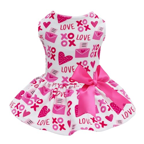 CuteBone Velvet Dog Dresses for Small Dogs, Stylish & Soft Fabric, Comfortable Fit for Everyday Wear, Perfect for Special Occasions NCVA04XS