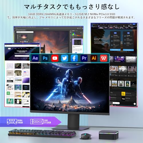 NiPoGi ミニpc n100 mini pc の商品画像 2