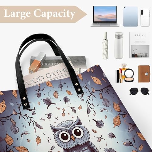 Butterfly And Hippo Work Tote Bag for Women Leather Shoulder Bag with Magnetic Buckle Purse And Handbags4