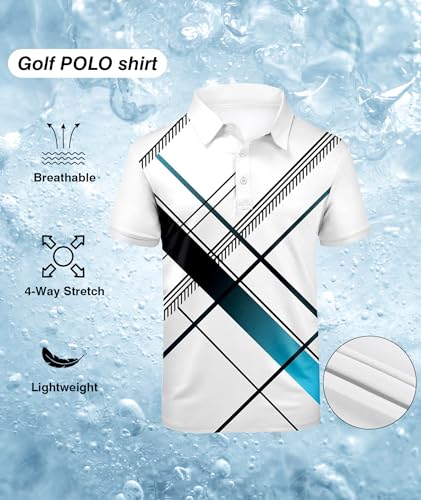 Image of ZITY Golf Polo Shirts for Men Short Sleeve UPF 50+ Athletic Tennis T-Shirt