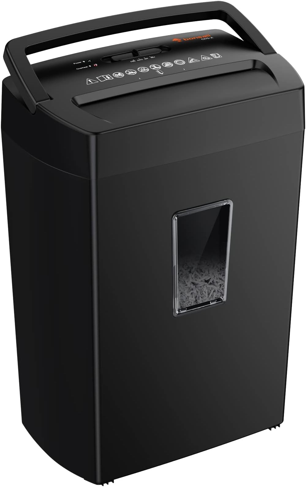 Bonsaii 12-Sheet Cross Cut Paper Shredder, Home Heavy Duty Shredder, P4 Security(5x20mm), 5-Minute Continuous Shredding, Shreds Credit Cards, Mails & Staples, 21L Bin(C275-A)