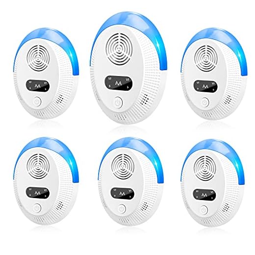 Bectine 2025 Upgraded Mouse Repellent, Ultrasonic Pest Repeller, Home Indoor Pest Repellent for Insect, Roach, Spider, Ant, Bug, Rodent, Mouse, Bugs, Mosquito, Mice, 6 Packs