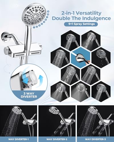 Ducha Combo Filtrada 2 en 1 Alta Presión Masaje 10 Modos miniatura 5
