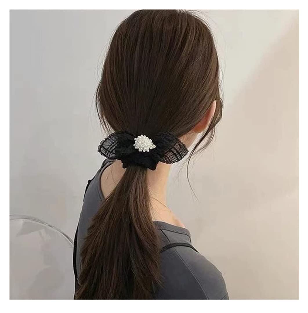 Scrunchies Haargummi 5 Stücke Retro Haar Ring Weibliche Krawatte Gummiband Kopf Seil Haarschmuck Kopfschmuck Zopfgummi Elastische
