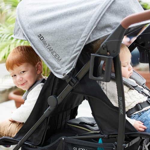 Summer Infant 32113 3Dlite Tandem Folding Lightweight Back To Back Double Stroller thumb #4