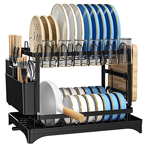 Reviews de Escurridores más recomendados. 41 LUMEZING Escurridor de Platos,Escurridor de Trastes,2 Niveles de Acero Inoxidable con Escurridor con Sistema de Drenaje Automático,Soporte para Utensilios,para...