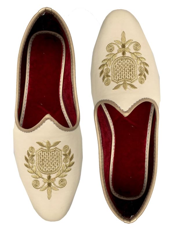 Men Mojari/Sherwani/Loafer Ethnic Footwear Punjabi Jutti- Wedding Designer Collection-image-23