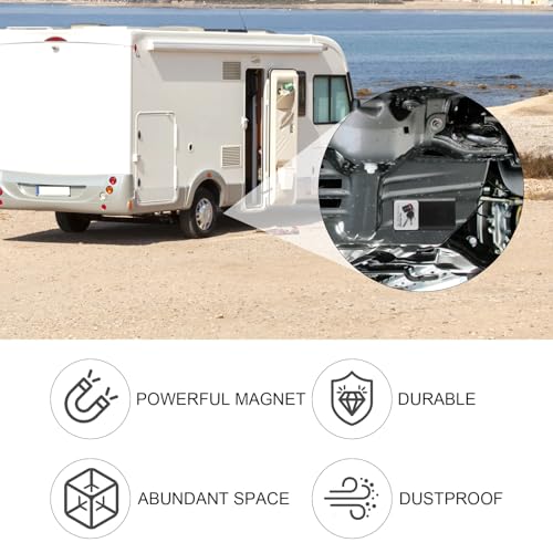 HENGBIRD Magnetischer Schlüsselkasten Verstecken Sie einen Schlüssel außerhalb Starker Magnet Schlüsselhalter unter Auto für Auto Haus Garage Büro Schlüsselversteck