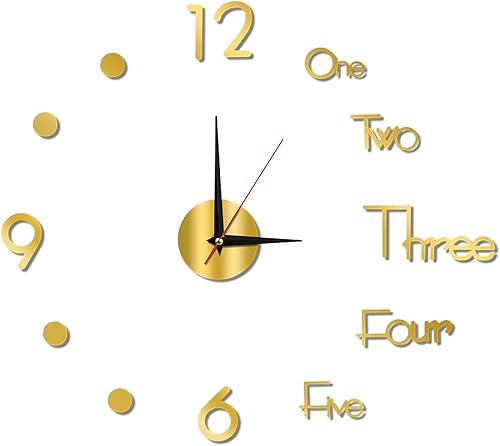 Reloj de pared luminoso, reloj de pared 3D sin marco, silencioso y moderno, decoración para el hogar, sala de estar, dormitorio, oficina, cocina