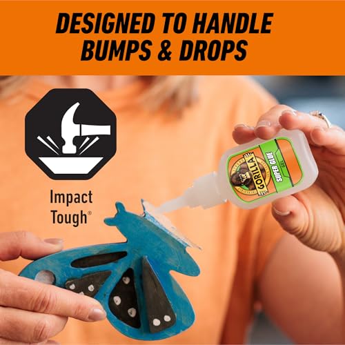 Image of Gorilla Super Glue Gel, Value Size, Fast-Setting Bond, Clear, 28 g
