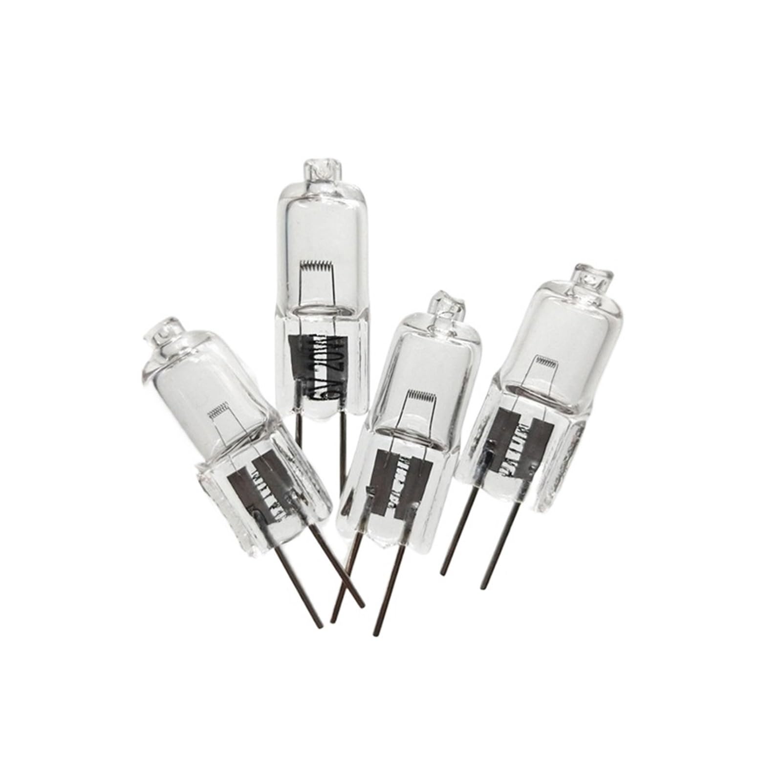 ADZJOY 10pcs Microscope Lamp Lighting Halogen Bulb Bubble 6V 5W 10W 15W 20W 25W 30W G4 Bulbs Halogen Bulbs (Size : 5W)