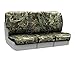 Coverking Front 40/20/40 Split Bench Custom Fit Seat Cover for Select Nissan Titan Models - Neosupreme Camo Real Tree (Max-1 Solid)