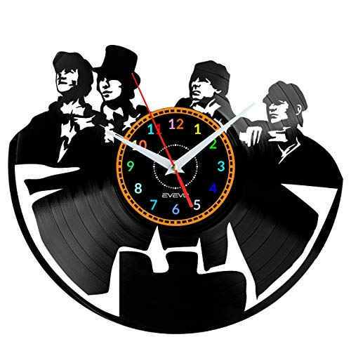EVEVO The Beatles Disque Vlnyle Disques Vinyliques Horloges Murales Vinyle Record Mur l’horloge Créatif Classique… - Les Beatles, Paul McCartney, John Lennon, RIngo Starr, George Harrison EVEVO The Beatles Disque Vlnyle Disques Vinyliques Horloges Murales Vinyle Record Mur l'horloge Créatif Classique…