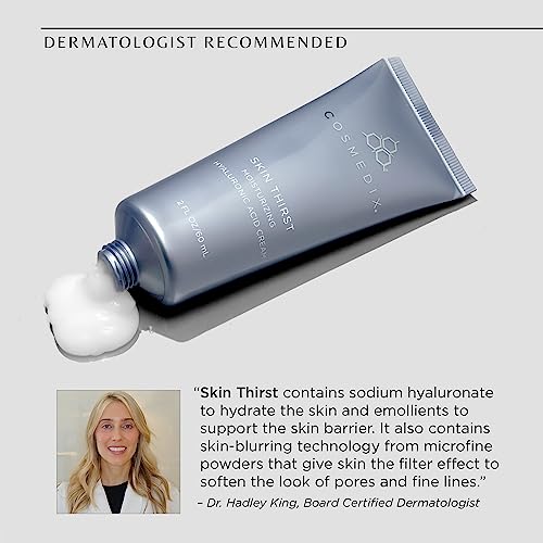 COSMEDIX Skin Thirst Hyaluronic Acid Moisturizer for Daily Skin Care - Hydrating Face Lotion, Pore Minimizer, Makeup Primer - For Smoother Skin - Contains Witch Hazel and Lecithin - Image 6