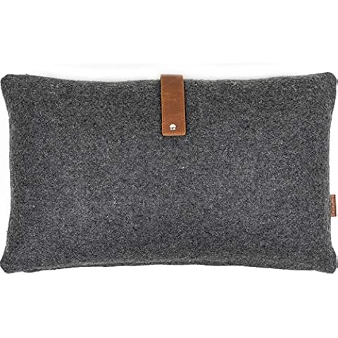 Almohada Decorativa Fieltro con Cuero Auténtico de MIQIO Cover