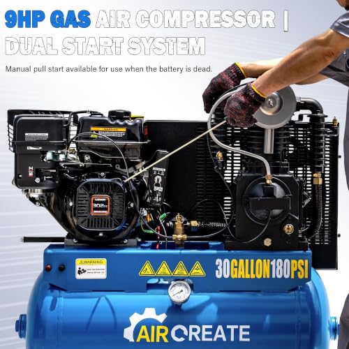 AIRCREATE 9HP Gas Air Compressor
