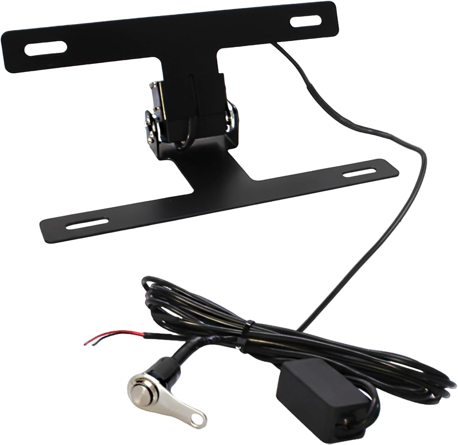 Support de Plaque d'immatriculation Rabattable Universel pour Moto, Support électrique réglable Pliable, pièce de Rechange pour Modification Moto