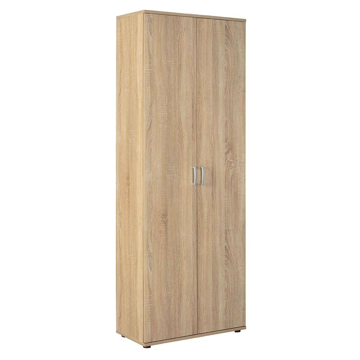 AltoBuy List - Armoire 2 Portes 6 Compartiments Aspect Bois