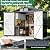 6x4 FT Outdoor Storage Shed, Weatherproof Garden Shed with Lockable Double Doors, Sloped Roof & Ventilation for Backyard, Patio, Poolside