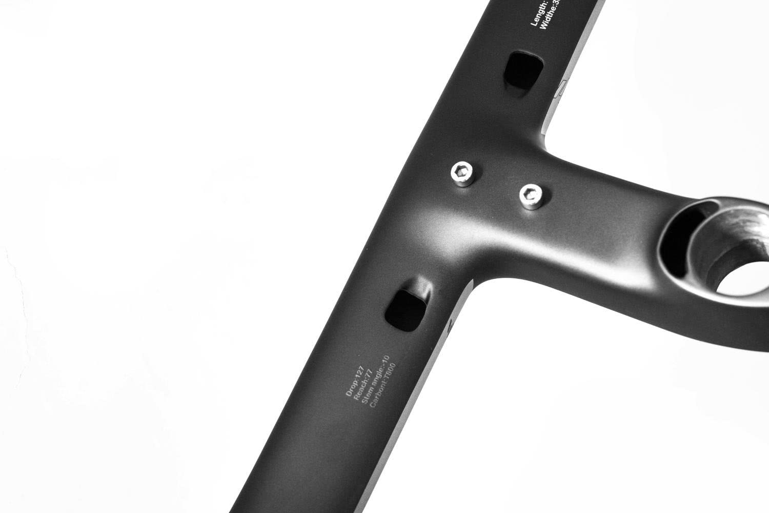 Roadkey Integrierter Rennradlenker Aus Carbon – 440 Mm, Schwarz/silber, Für Aero-Position