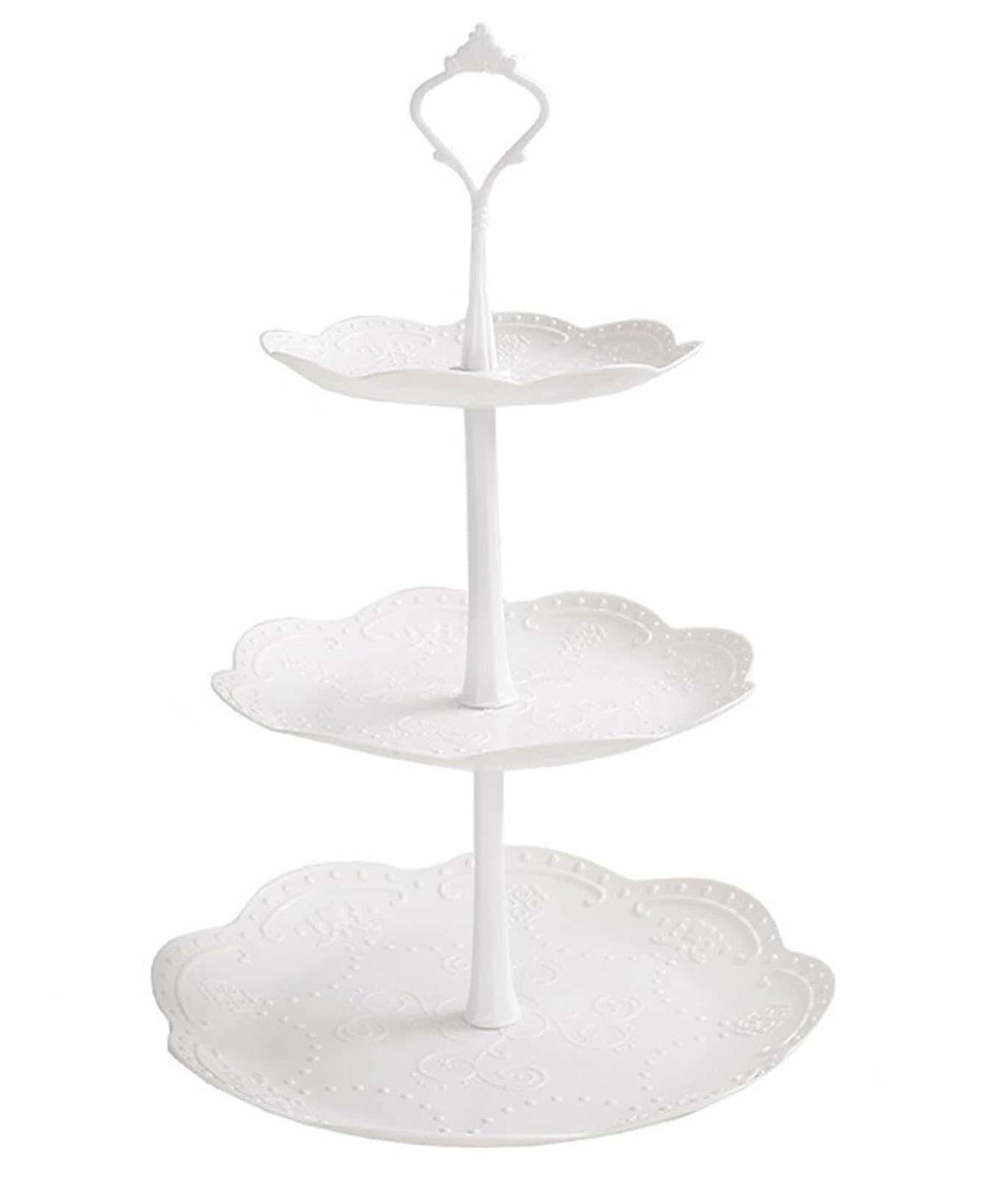 Ryckey Cake Stands 3 Tier Cupcake Stand Plastic Serving Dessert Stand