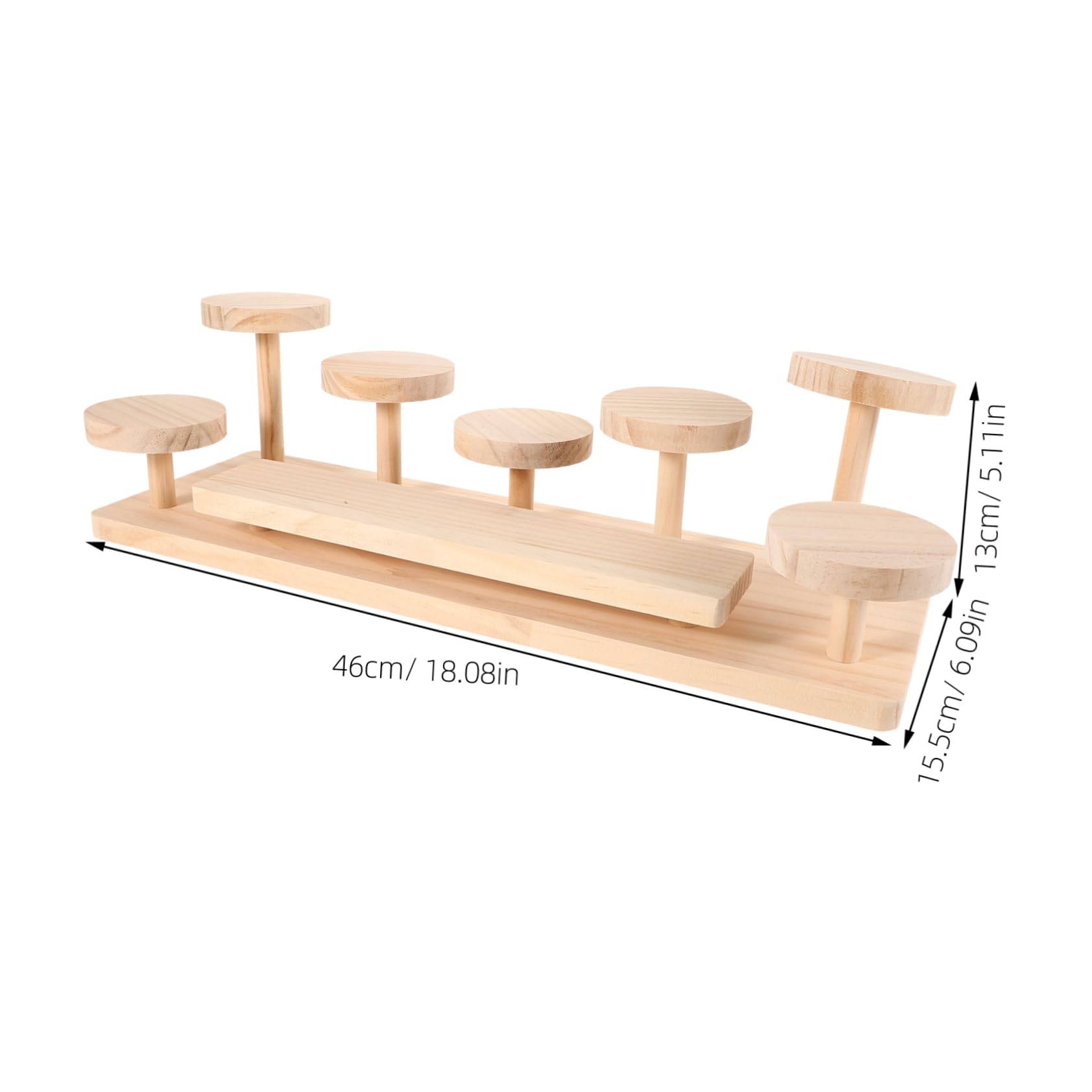 Espositore da Tavolo per Cosmetici e Profumi in Legno Beige | Organizzatore da Scrivania, per Piante e Skincare, Design Sobrio Minimale