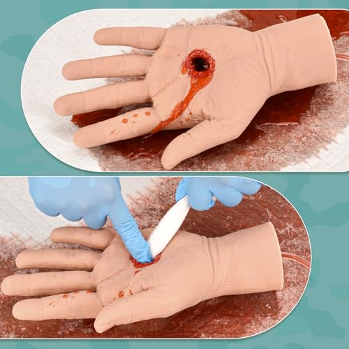 Image of Hand Wound Packing Trainer Kit,GSW Through, Stop the Bleeding Training, Bleed Control Kit for Medical Classes - Light