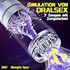 Elektrischer Masturbator Masturbieren für Männer 7 Teleskop & Rotation & Vibration & Saugen Sexspielzeug für die Männer Zungenlecken Blowjob Taschenmuschi Masturbatoren Penis Massage #3