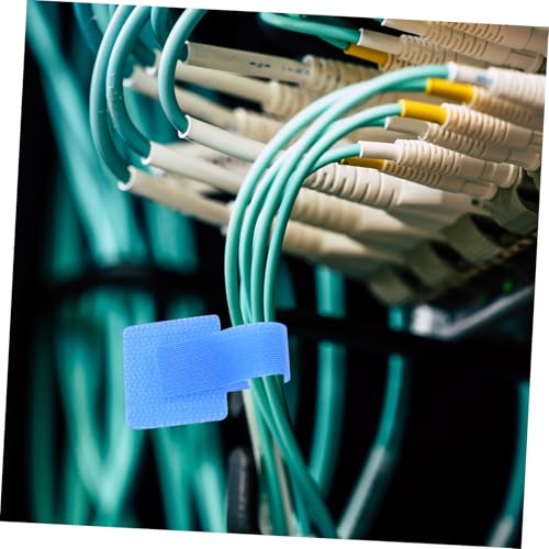 POPETPOP 50pcs Desk Accessories Cord Organizer Cable Straps Easy to Use Wire Management Cable Clips Cord Wrap for Home Office miniatura 7