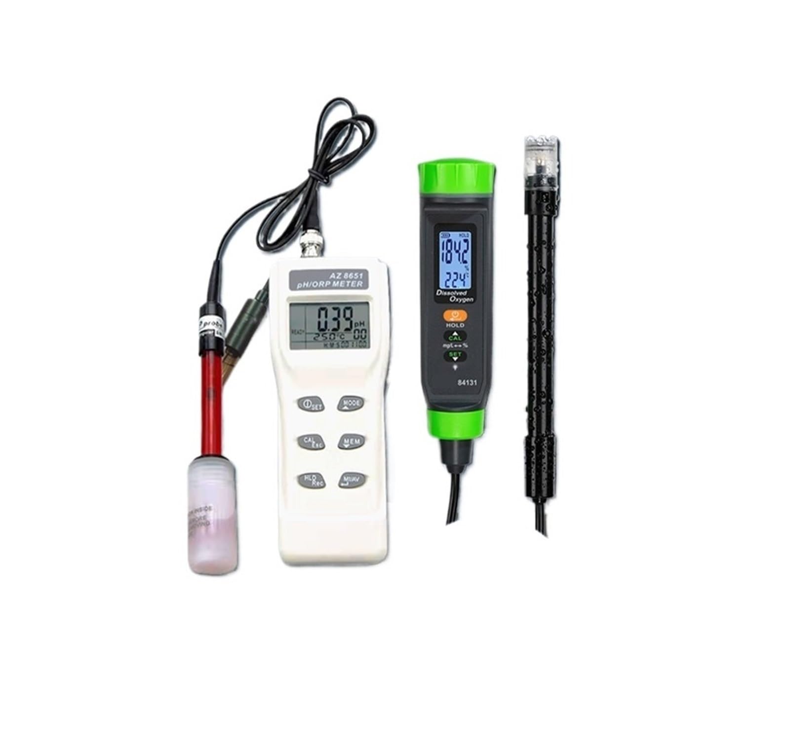 Bolisila pH Meter AZ8651 Redox Potential Meter pH Meter Handheld ORP Tester Multifunctional Water Quality Testing(AZ8651pH/ORP+AZ84131)