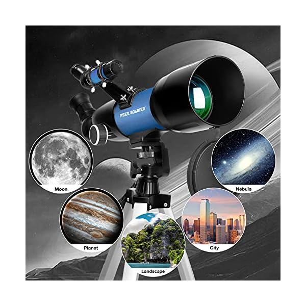 Teleskop Astronomie - Fernrohr Teleskop für Kinder & Erwachsene und Einsteiger 400x70mm Astronomisches Refraktor… – Bild 7