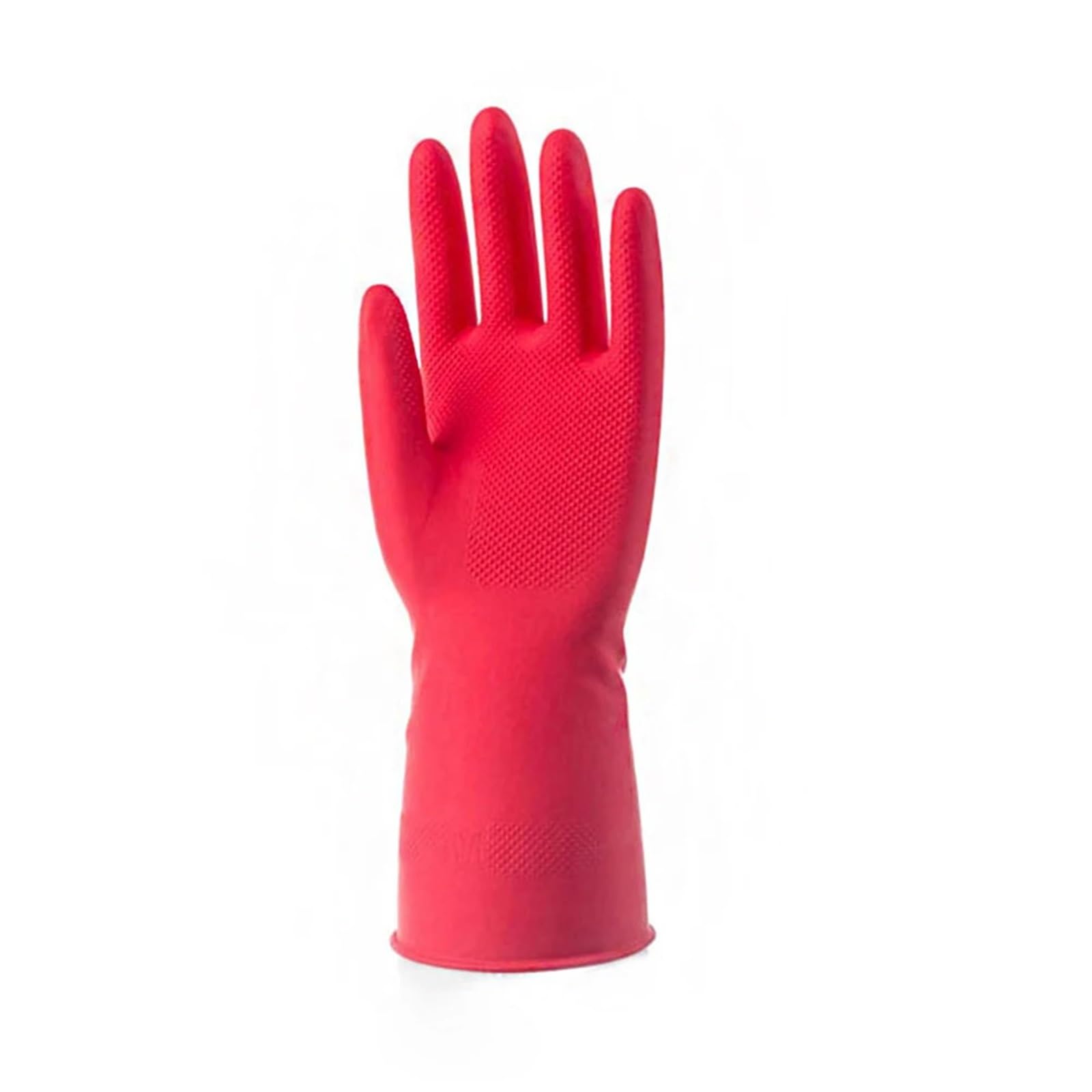 Gummihandschuhe für Haushalt Weibliche wasserdichte Gummi-Latex-Geschirrspülhandschuhe for die Küche, dauerhafte Reinigung, Hausarbeit, Geschirrspülwerkzeuge(Red 3Pairs,L)