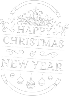 Didiseaon Decoração De Natal Adesivos De Janela De Natal Adesivos De Janela De Natal Decalque De Janela De Inverno Fundo Decalque Decalque De Parede Pvc Adesivo De Parede Adesivo De Parede