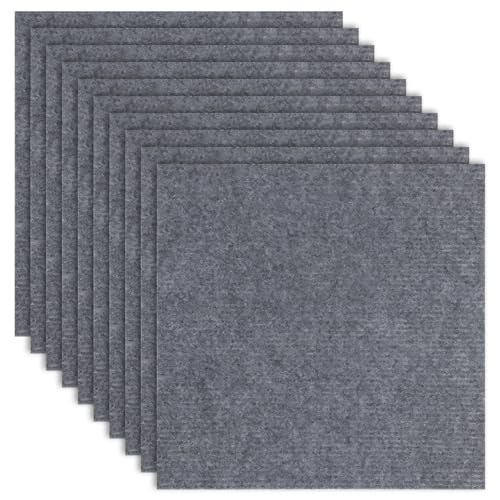 10-Piece Self-Adhesive Floor Mats, Japanese Style Carpet Tiles for Living Room and Bedroom, Non-Slip Mats for Crawling Babies & Toddlers