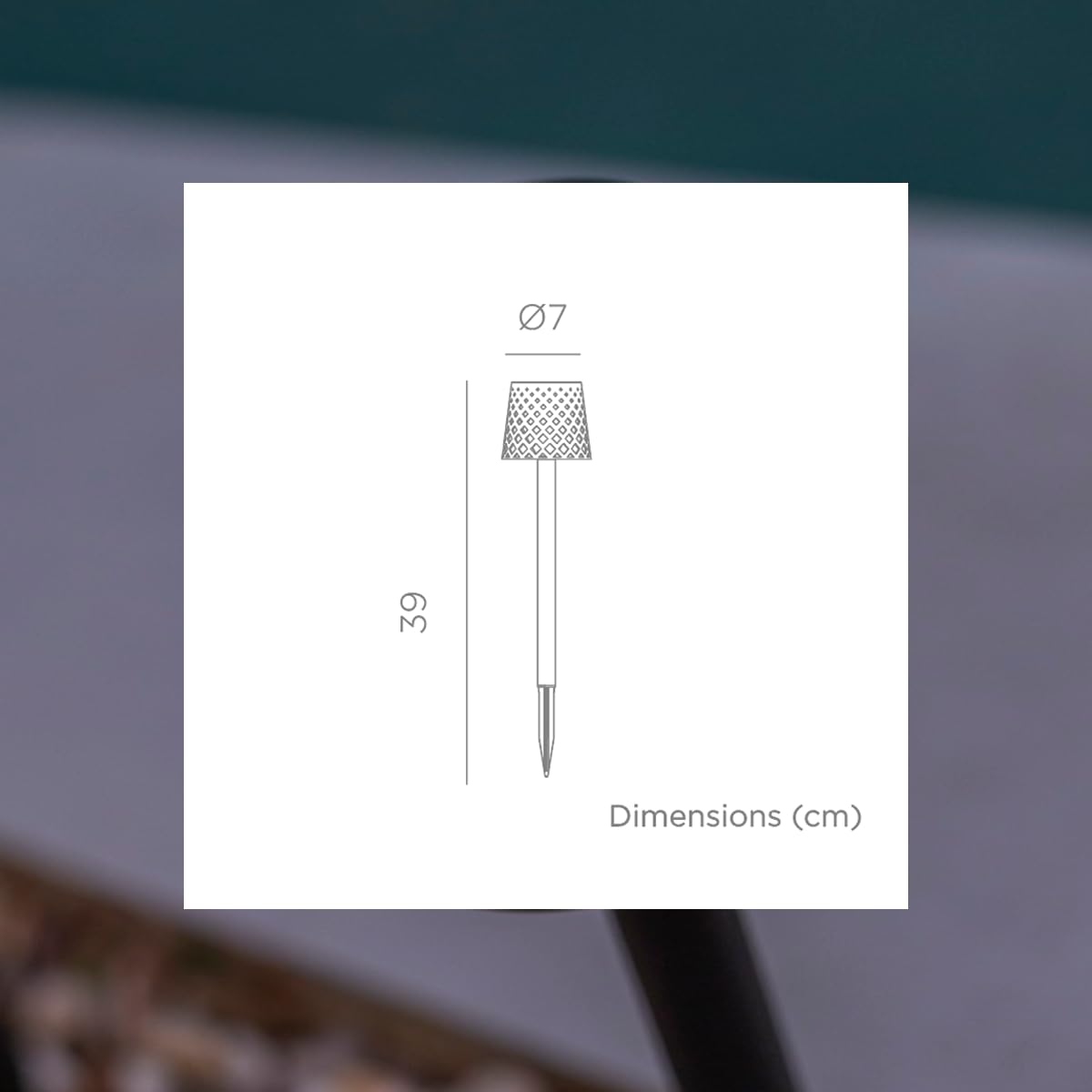 Greta - Aplique de pie o lámpara de pie para exterior con luz solar LED, color negro