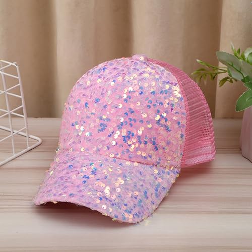 Gorra de béisbol para mujer ajustable con lentejuelas miniatura 4