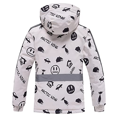 Image of Girls /Boys Snowsuits Hooded Insulated Windproof Winer Coats Ski Jacket Snow Pants Set