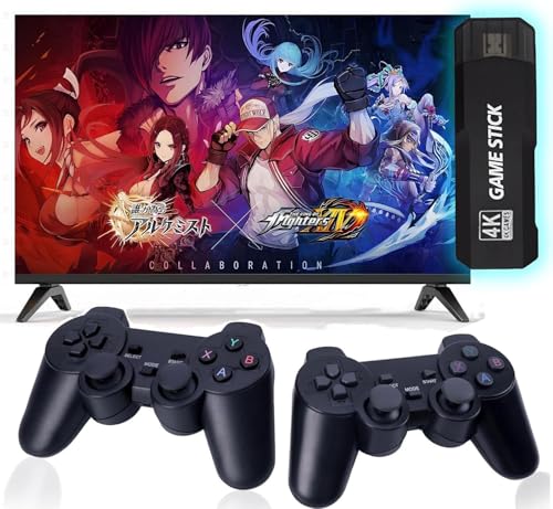 Wireless Retro Game Console,Retro Game Stick,4K HDMI Output,Plug and Play Video Game Stick Built in Games,Over 10 Classic Emulators, with Dual 2.4G Wireless (30G)