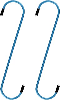 2-Piezas Gancho para Reposicionador de Pistones de Freno Repara Las Pastillas de Freno,Gancho para Pinza de Freno con Punta de Goma Protege Las Mangueras de Freno (Azul)