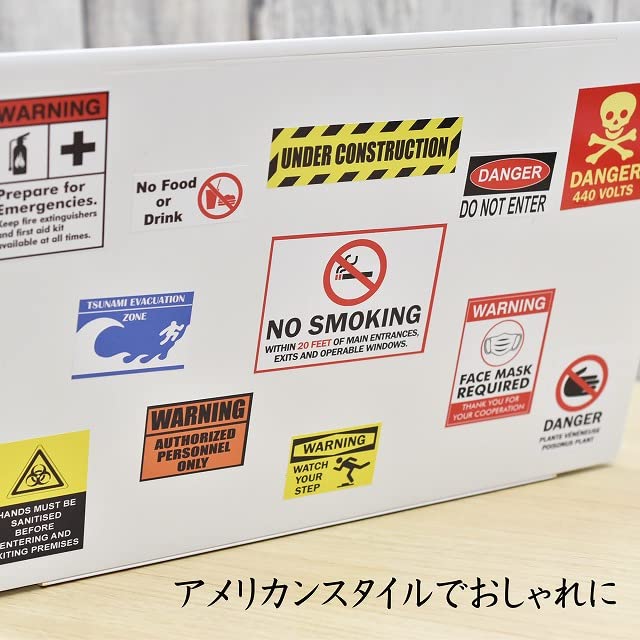 Amazon.co.jp: アメリカン アメリカ雑貨 Warning 警告 看板 サイン