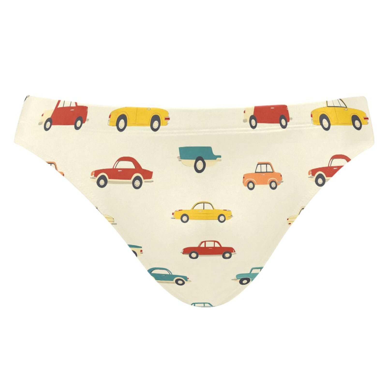 UMIRIKO Men's Colorful Cars Bikini Swimsuits Swim Trunks M 202c0034