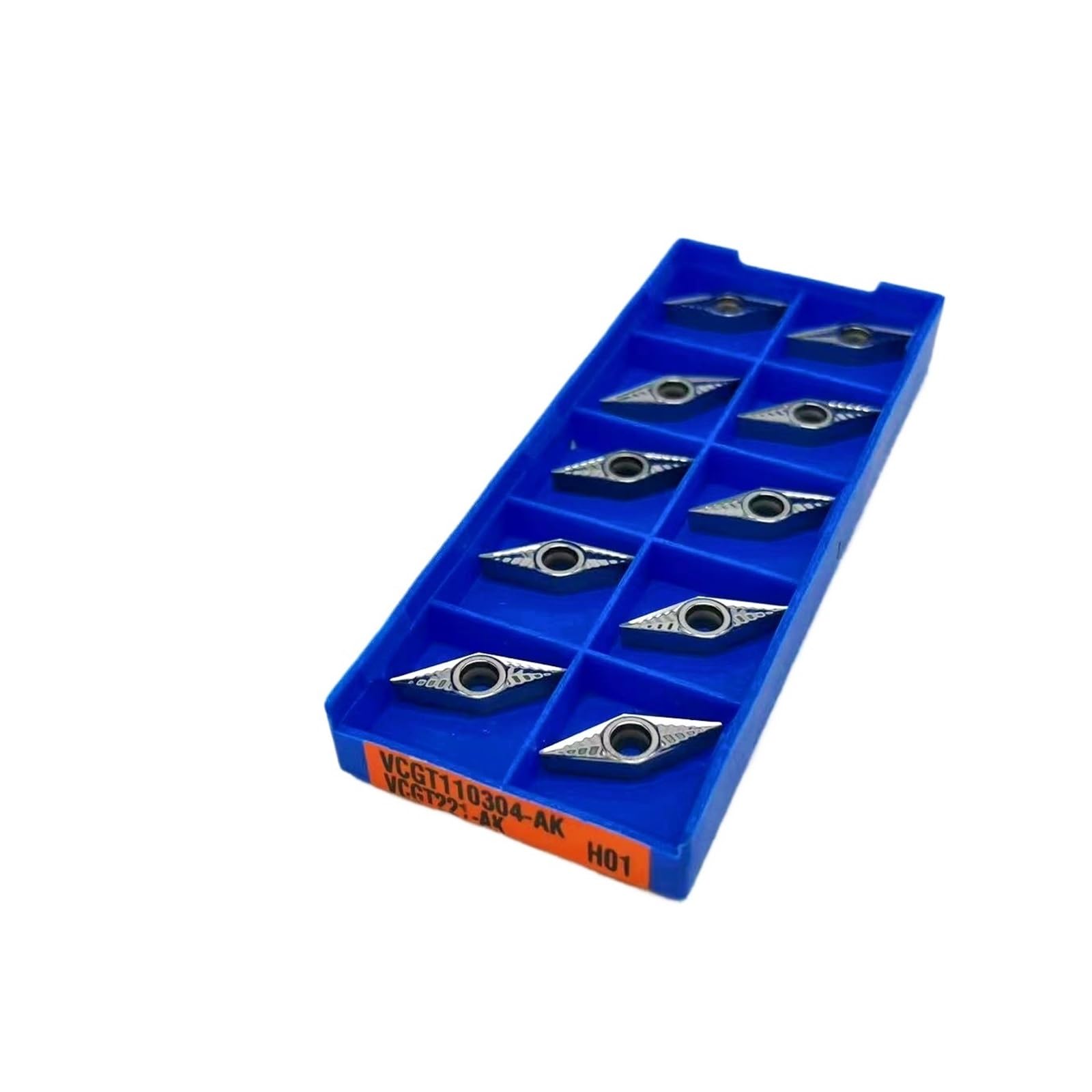 Turning Tool,Hard Alloy External Turning Tool 10PCS VCGT110304 AK H01 VCMT110304-GV KT7030 VCMT110304-ML KT8060 Hard Alloy External Turning Tool Milling Too(VCGT110304 AK H01)