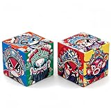 Racocou Maschere facciali, creatività, cubo di speed 3x3, puzzle, giocattolo di intelligenza, adatto per scopi educativi e per alleviare lo stress creativo,Blu