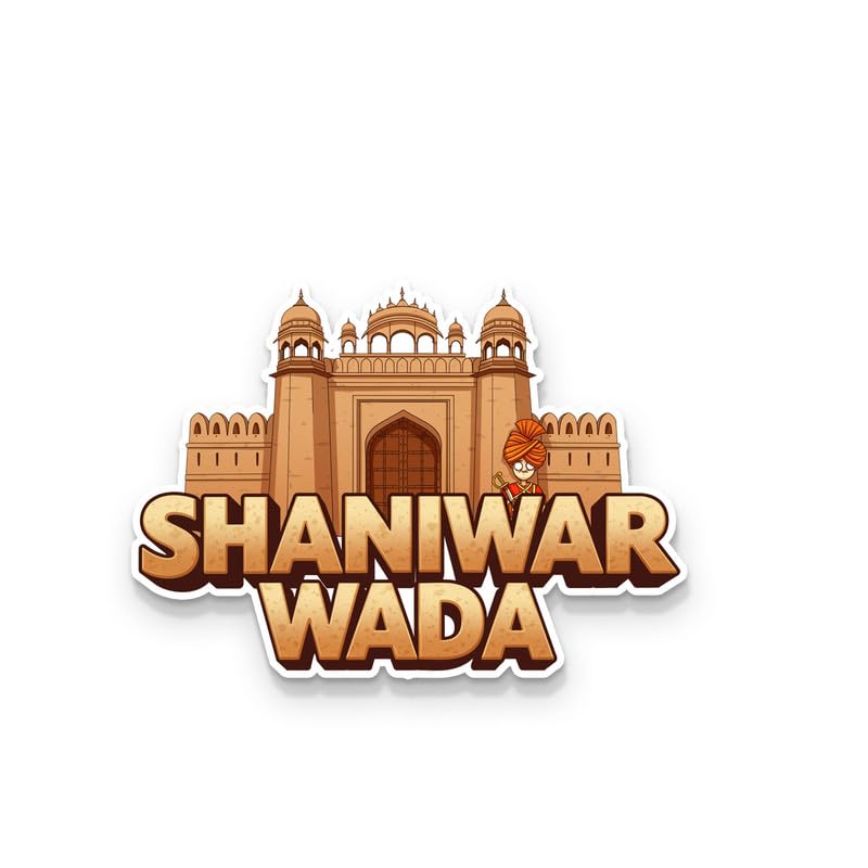 Image of Shaniwar WADA Fridge Magnets, Glossy Finish, Stylish Magnet for Fridge, Wardrobe & Metal Surfaces